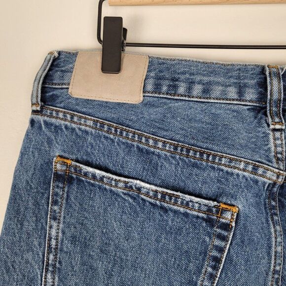 Everlane The Relaxed Straight Fit Organic Cotton Crop Jeans Blue Size 29 Regular - Picture 9 of 13